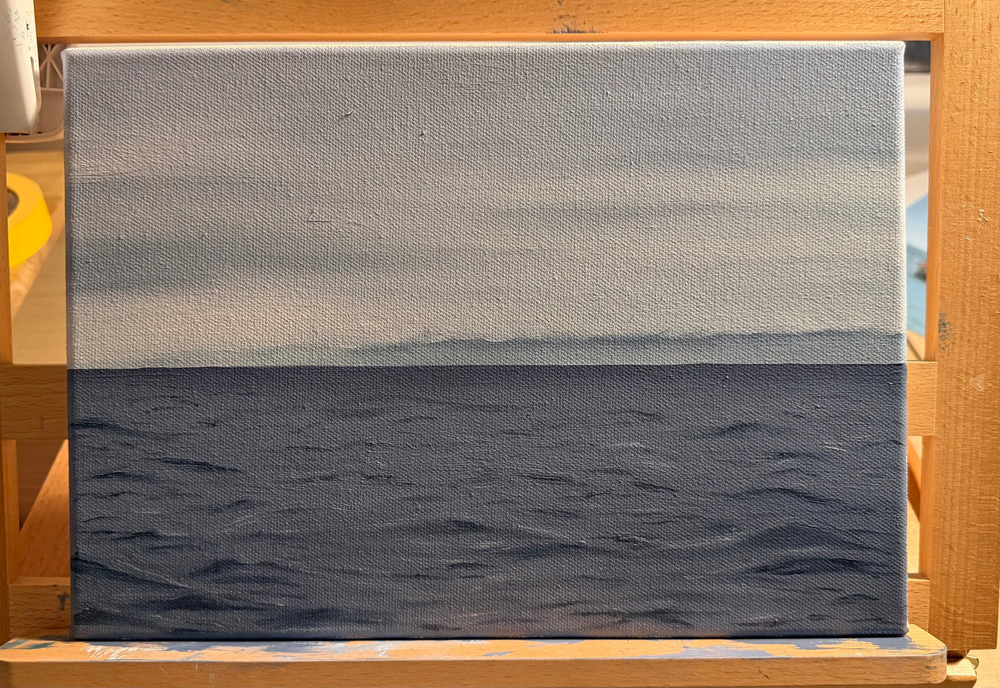 “Misty Blue” Original Painting - 21x29.7 cm