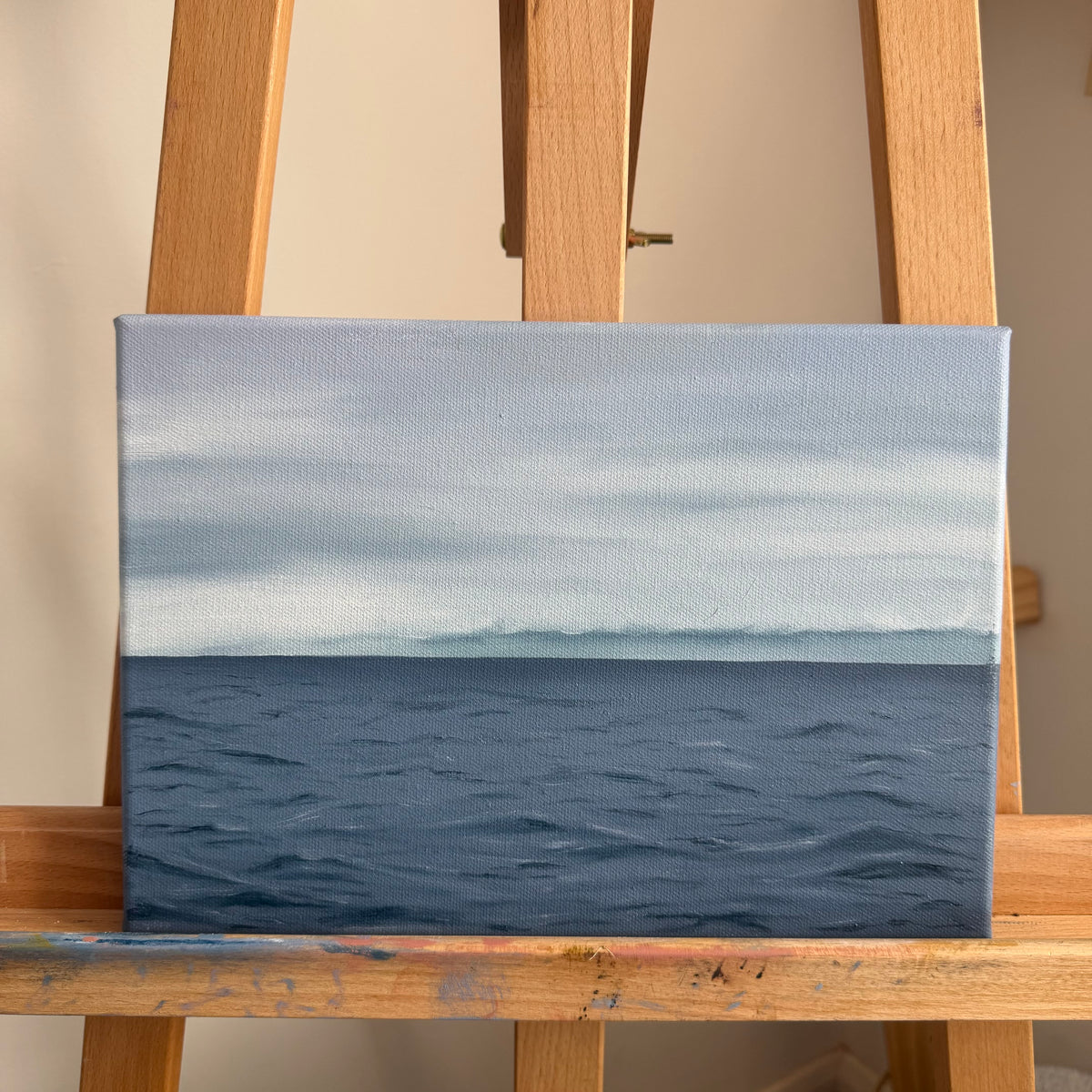 “Misty Blue” Original Painting - 21x29.7 cm